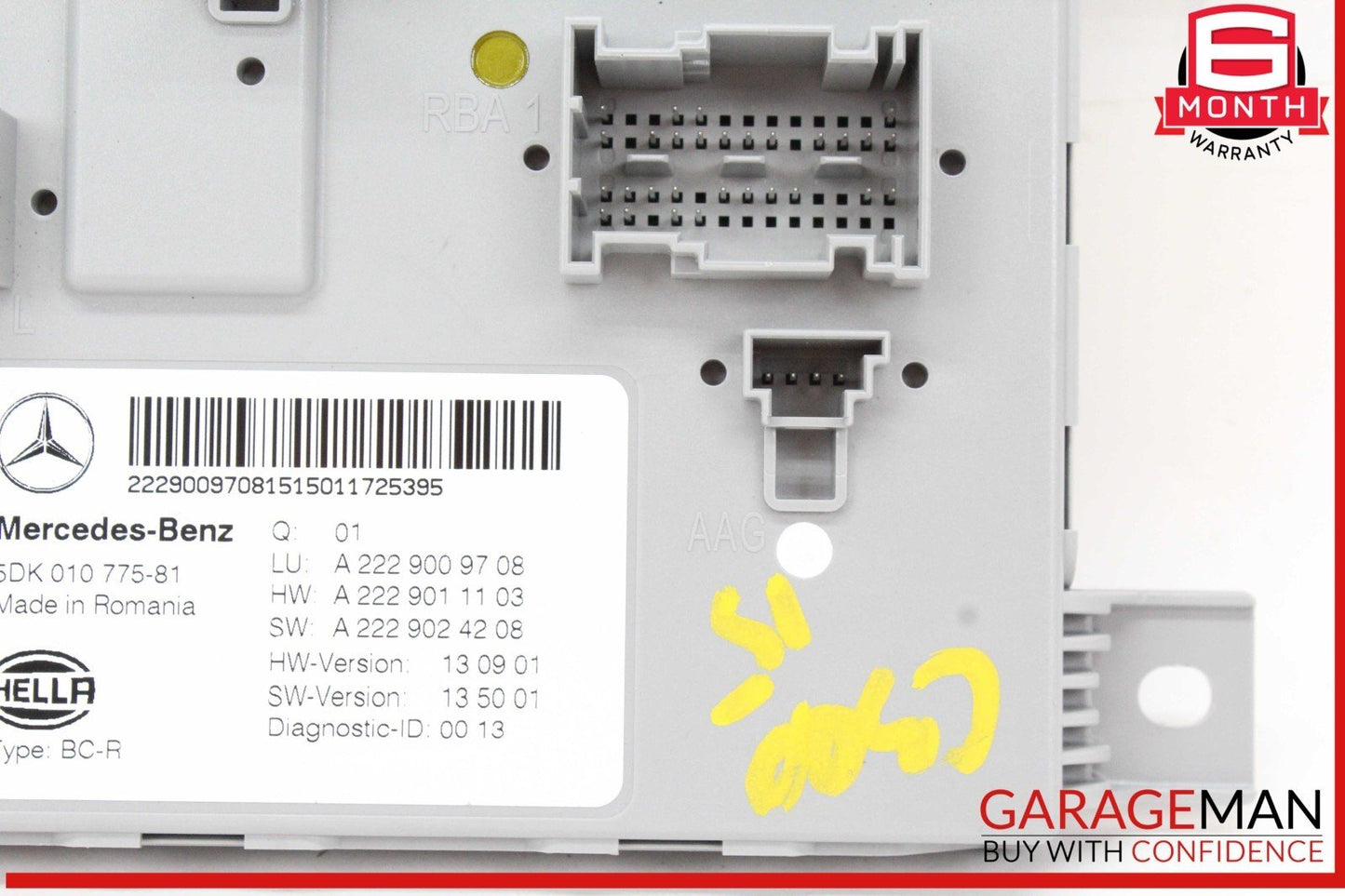 15-18 Mercedes W205 C300 C400 Rear Trunk SAM Control Module Unit 2229009708 OEM