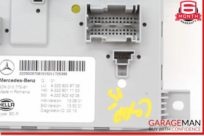 15-18 Mercedes W205 C300 C400 Rear Trunk SAM Control Module Unit 2229009708 OEM