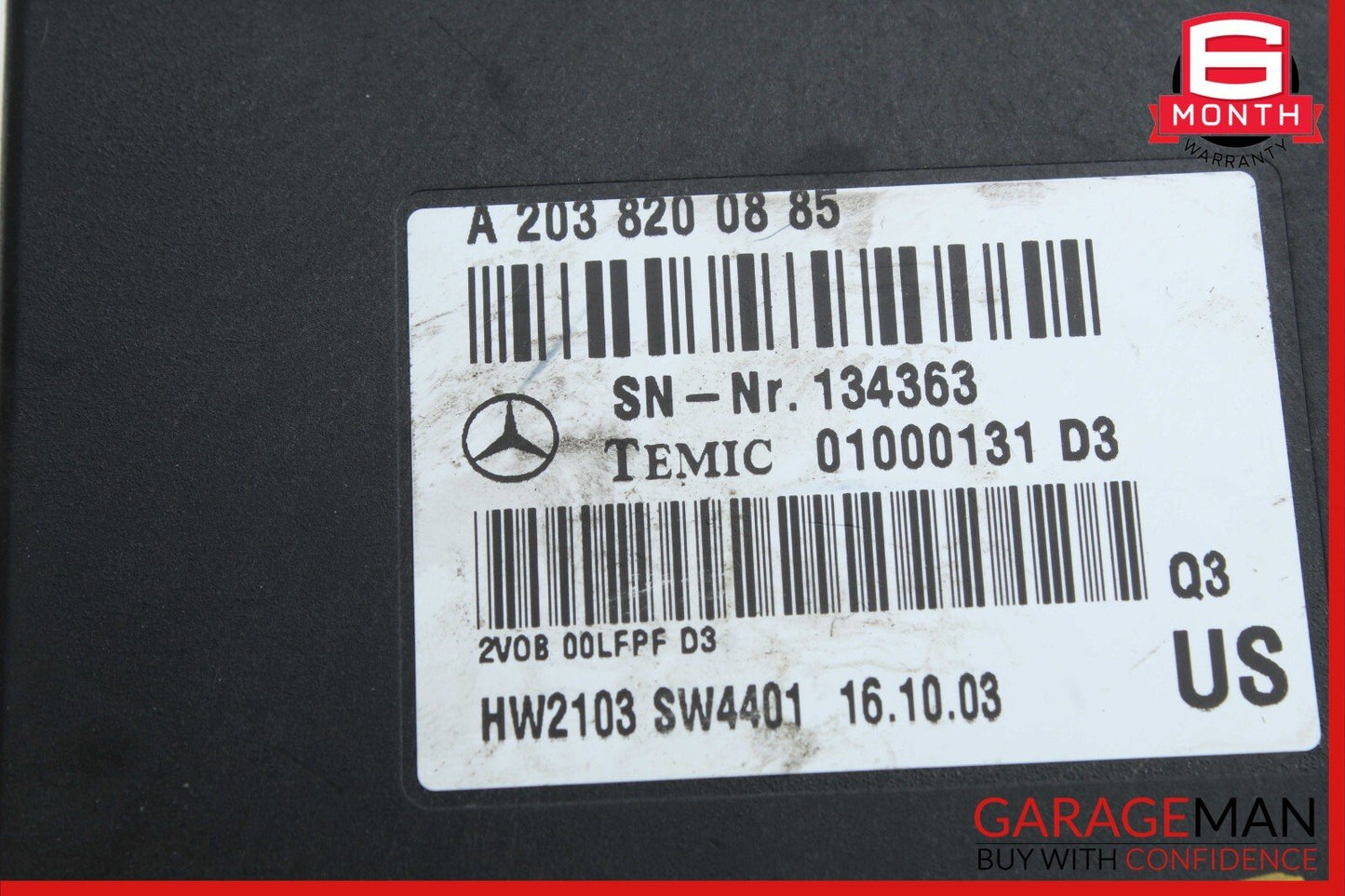 03-06 Mercedes R230 SL500 CLK55 AMG Voice Command Control Module 2038200885