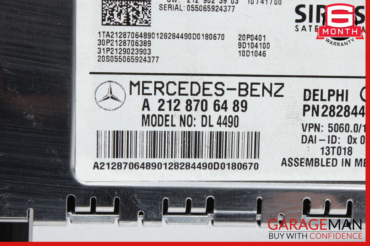 Mercedes W204 C250 GLK350 CLS550 Sirius Satellite Radio Receiver 2128706489 OEM