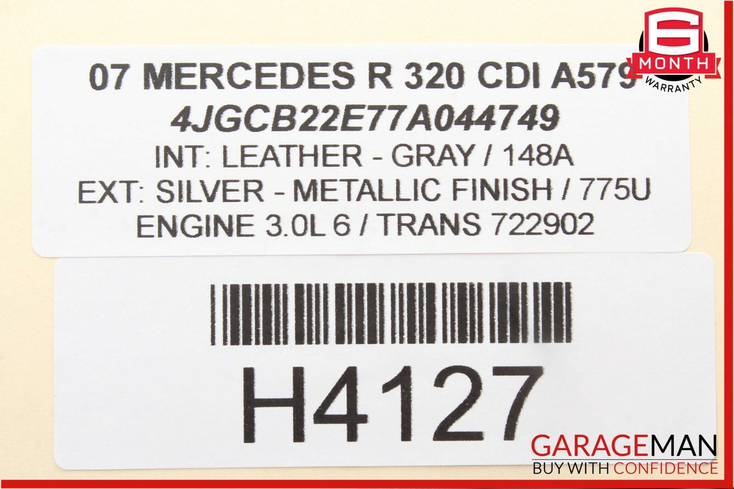 06-13 Mercedes W251 R320 R500 Rear Left & Right Side Quarter Sound Speakers Set