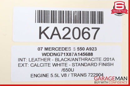 07-14 Mercedes W221 S550 Voice Language Communication Control Module OEM