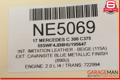 15-20 Mercedes W205 C300 Front Right Passenger Side Door Control Module Unit OEM