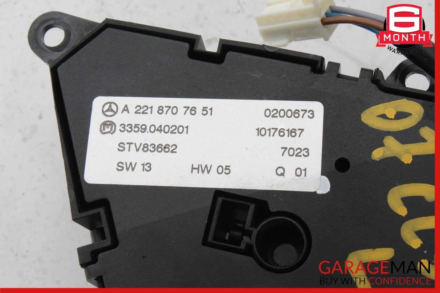 07-14 Mercedes W216 CL550 Front Left Side Seat Control Memory Controller Switch