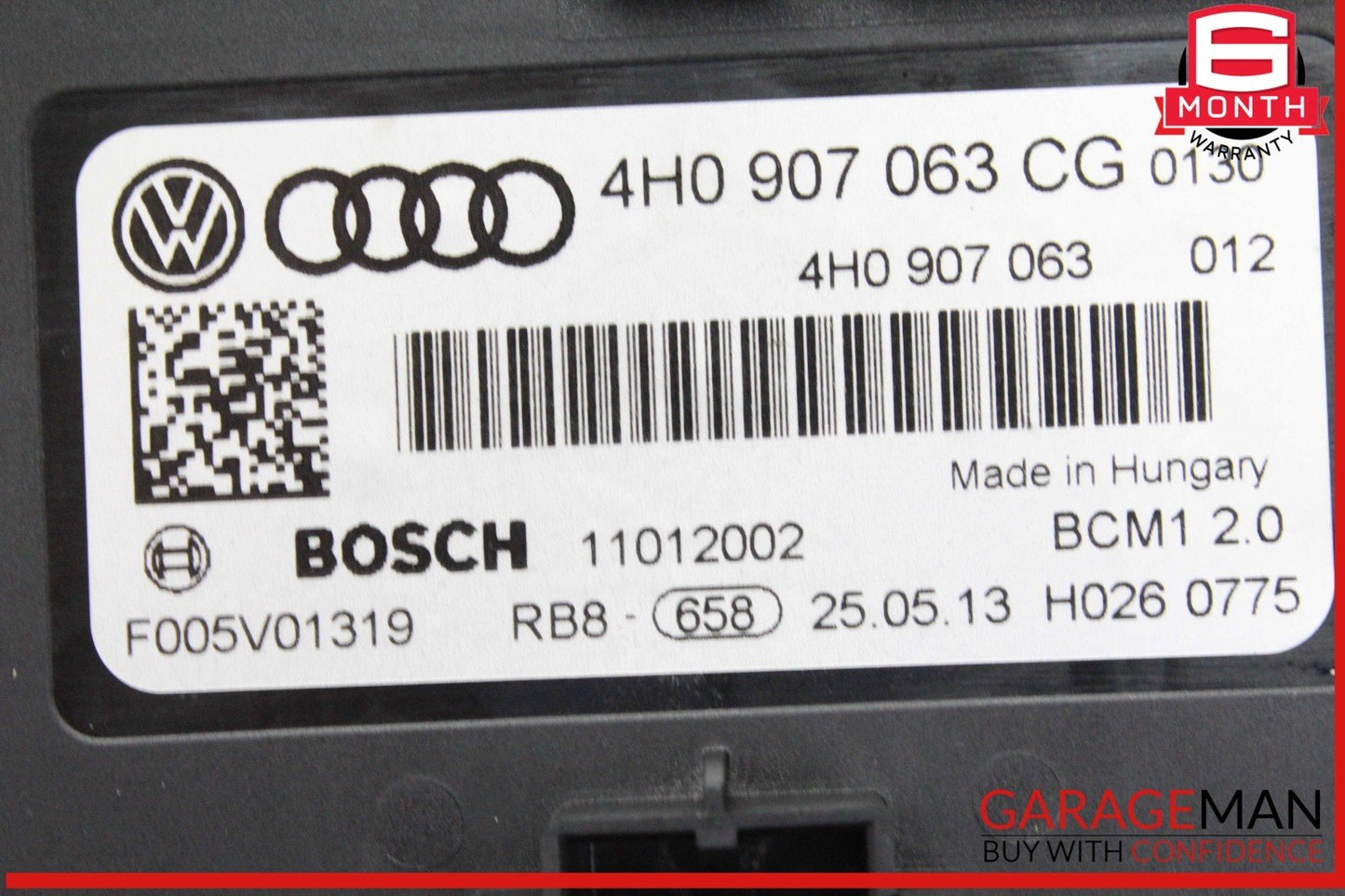 12-18 Audi A6 S6 A7 S7 On Board Supply Body Control Module Unit 4H0907063CG OEM