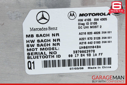 07-13 Mercedes W221 S550 CL550 Bluetooth Communication Controller Module OEM