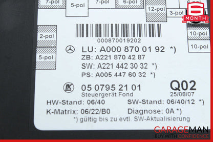 07-13 Mercedes W221 S550 S400 Rear Right or Left Side Door Control Module OEM