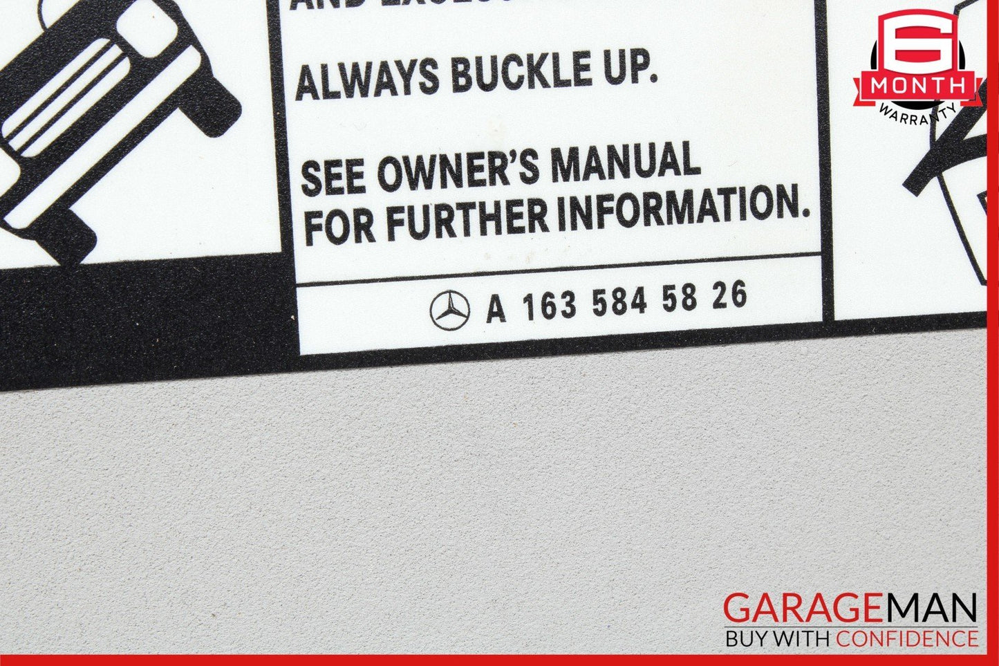 06-12 Mercedes X164 GL450 ML350 Front Left Side Sun Visor Sunvisor Grey OEM