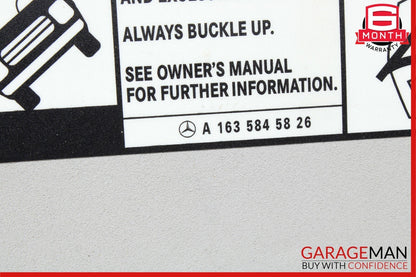 06-12 Mercedes X164 GL450 ML350 Front Left Side Sun Visor Sunvisor Grey OEM