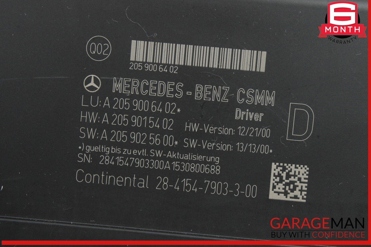 15-20 Mercedes W205 C300 C350e Front Left Driver Side Seat Control Module OEM