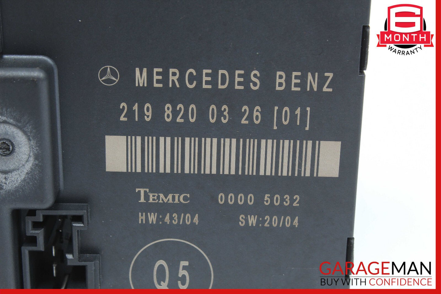 06-11 Mercedes W219 CLS500 CLS55 Rear Right Door Control Module 2198200326 OEM