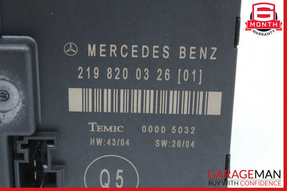 06-11 Mercedes W219 CLS500 CLS55 Rear Right Door Control Module 2198200326 OEM