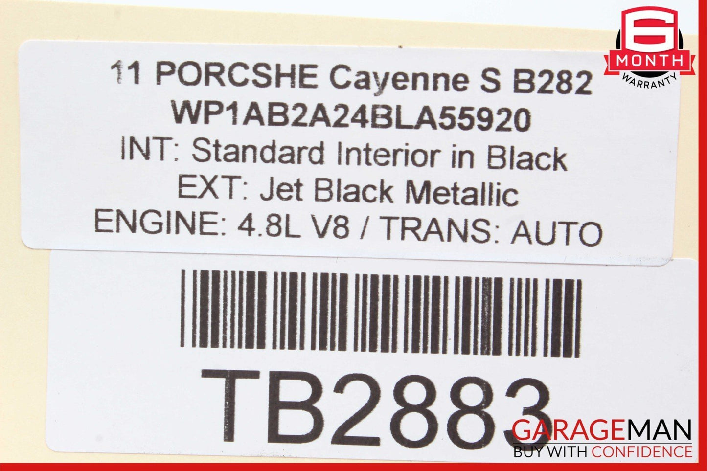 11-17 Porsche Cayenne 958 S Rear Interior Power Socket Trim Cover 7P58634405 OEM