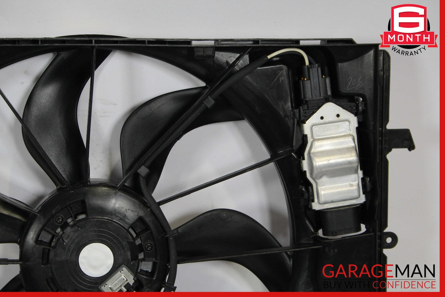 12-20 Mercedes R172 SLK250 Engine Radiator Cooling Fan Motor Shroud Assy