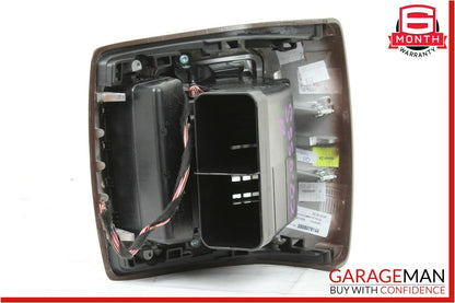 07-13 Mercedes W221 S550 Rear Center Console AC A/C Air Vent Trim Bezel Wood OEM