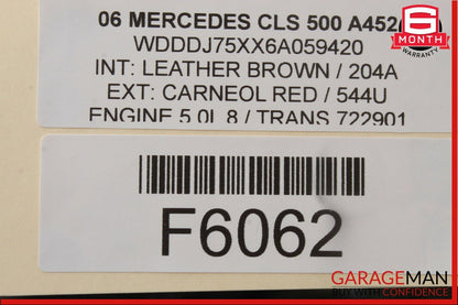 03-11 Mercedes W219 CLS550 E55 AMG Rear Overhead Dome Light Brown OEM
