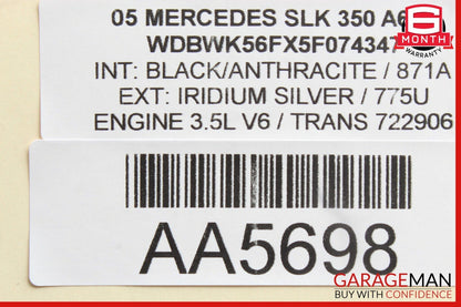 05-11 Mercedes R171 SLK350 Rear Left / Right Upper Rearward Control Arm OEM