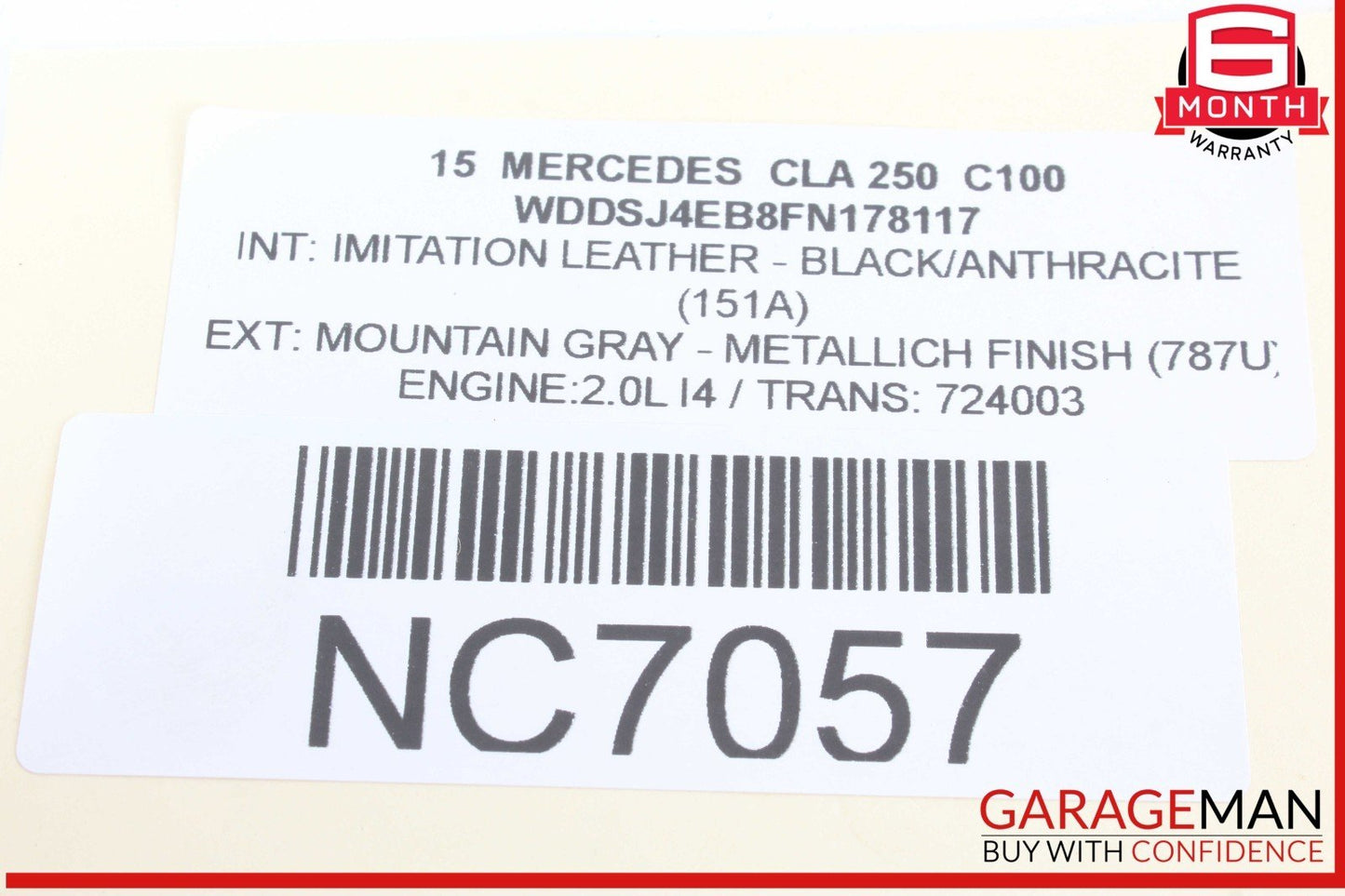 12-20 Mercedes W117 CLA250 C350 Overhead Emergency Panel Control Switch OEM