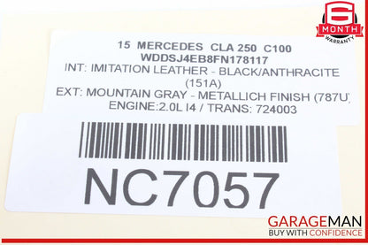12-20 Mercedes W117 CLA250 C350 Overhead Emergency Panel Control Switch OEM