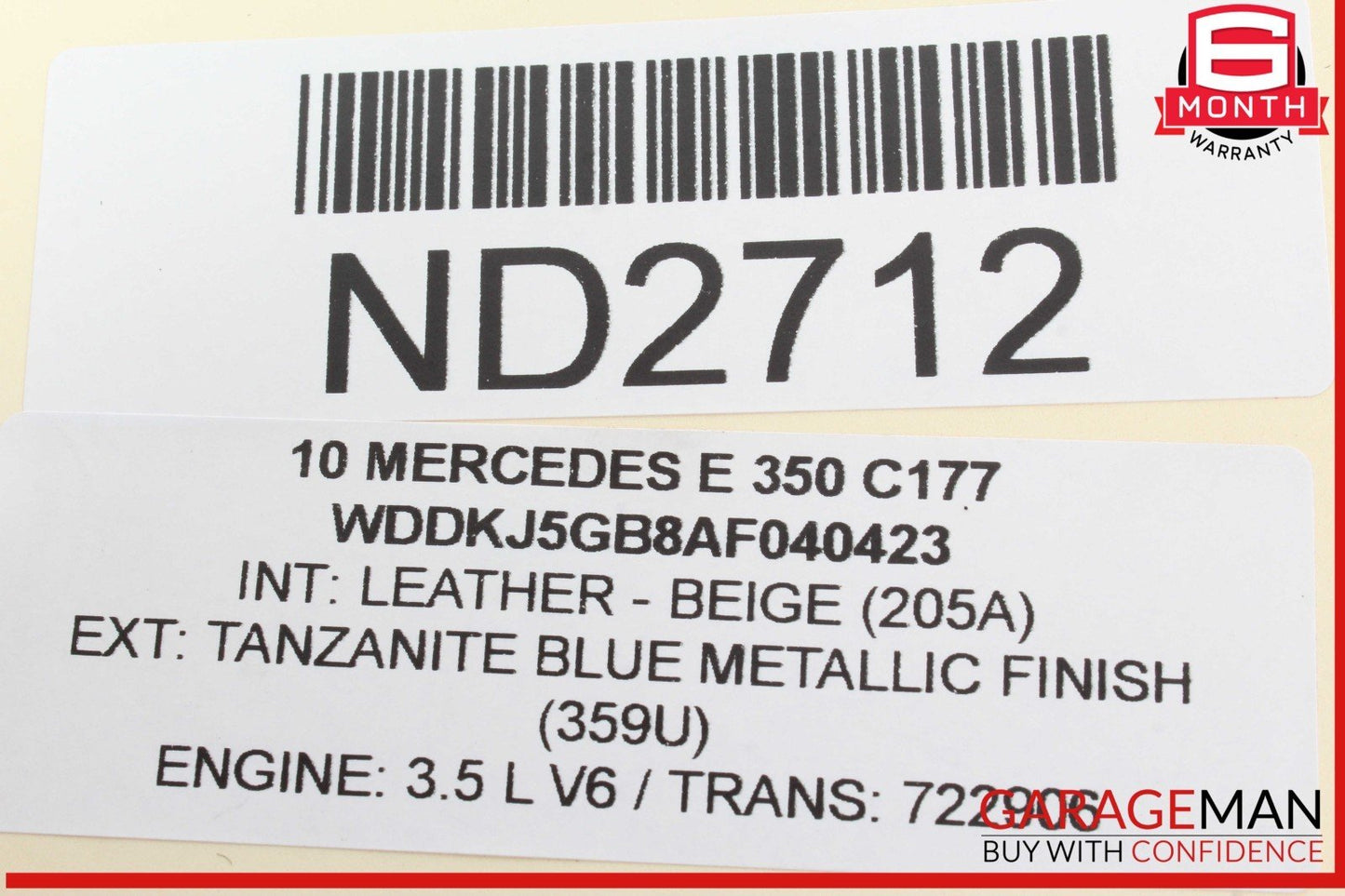 08-18 Mercedes W212 E350 E400 C250 Front Right Side Door Control Module Unit OEM