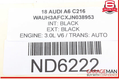 12-18 Audi A6 A7 Windshield Washer Fluid Reservoir Tank Bottle 4G1955462A OEM