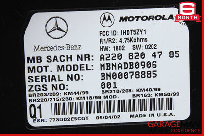 00-06 Mercedes R230 SL500 CLK55 AMG Voice Command Control Module 2208204785 OEM
