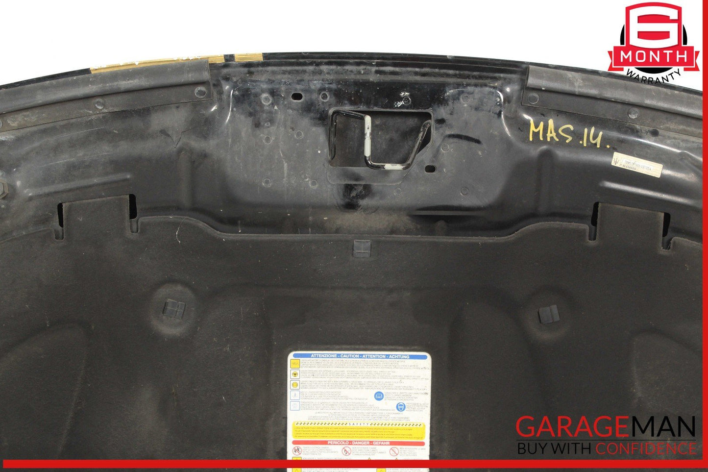 14-17 Maserati Ghibli Hood Bonnet Panel Assembly Black OEM