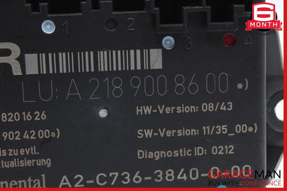 08-18 Mercedes W212 E350 C300 CLS550 Rear Right Side Door Control Module OEM