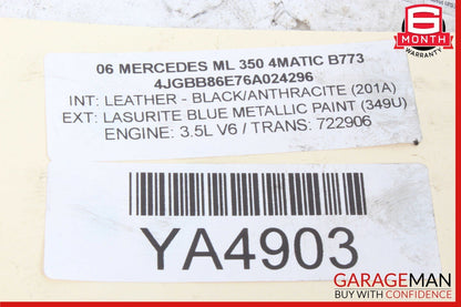 06-13 Mercedes W164 ML350 Right Side Engine Motor Cylinder Head Valve Cover OEM