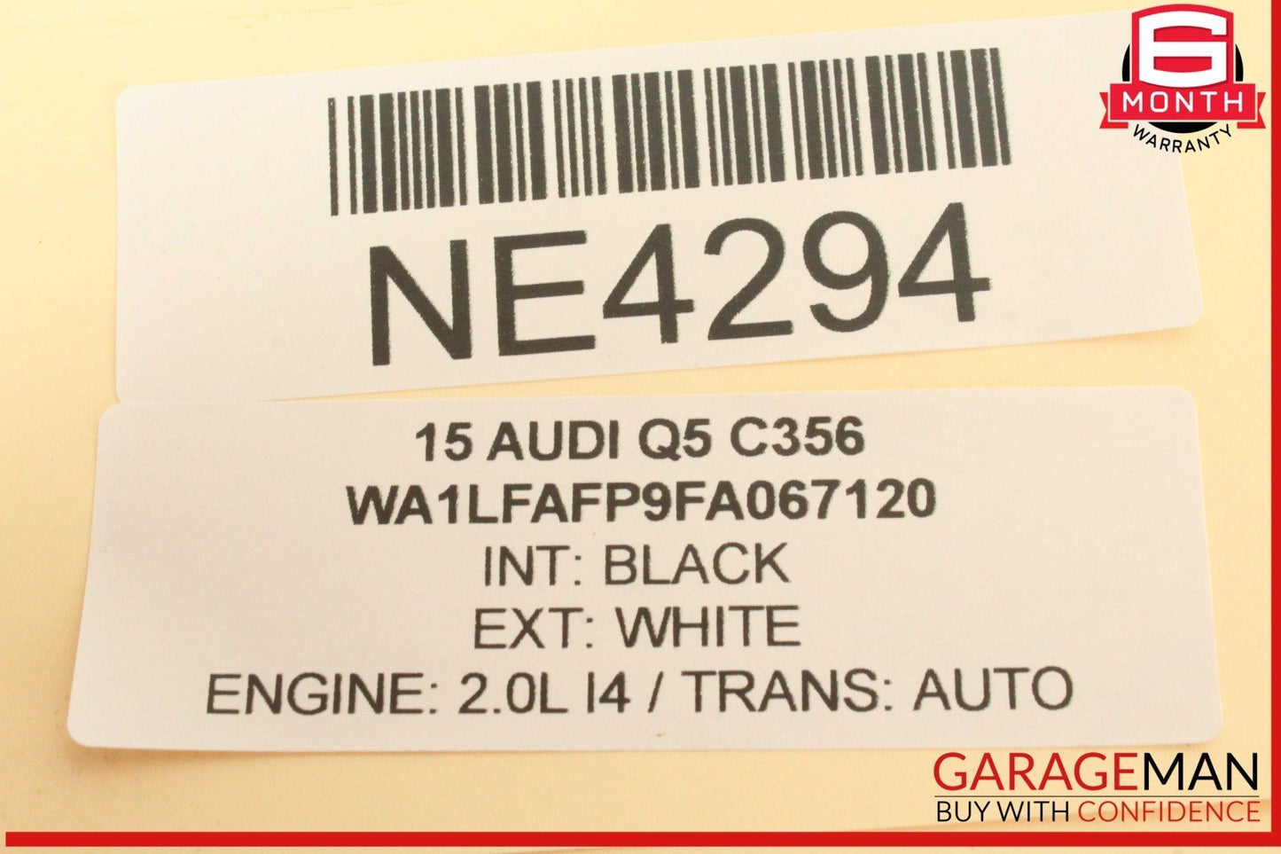 09-18 Audi Q5 A5 S4 A4 A7 Rear Left Driver Side Upper Control Arm 8K0505323H OEM