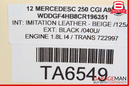 12-15 Mercedes W204 C250 SLK250 A/C Air Conditioning Compressor 0022304511 OEM