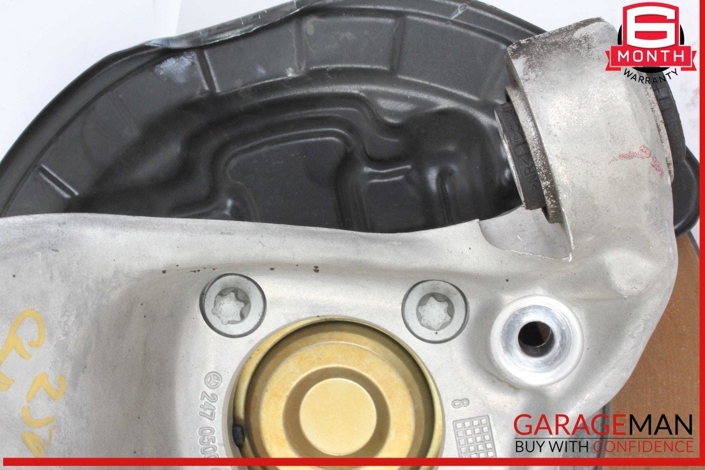 20-23 Mercedes W118 CLA250 Rear Left Driver Side Spindle Knuckle w/ Rotor Disc