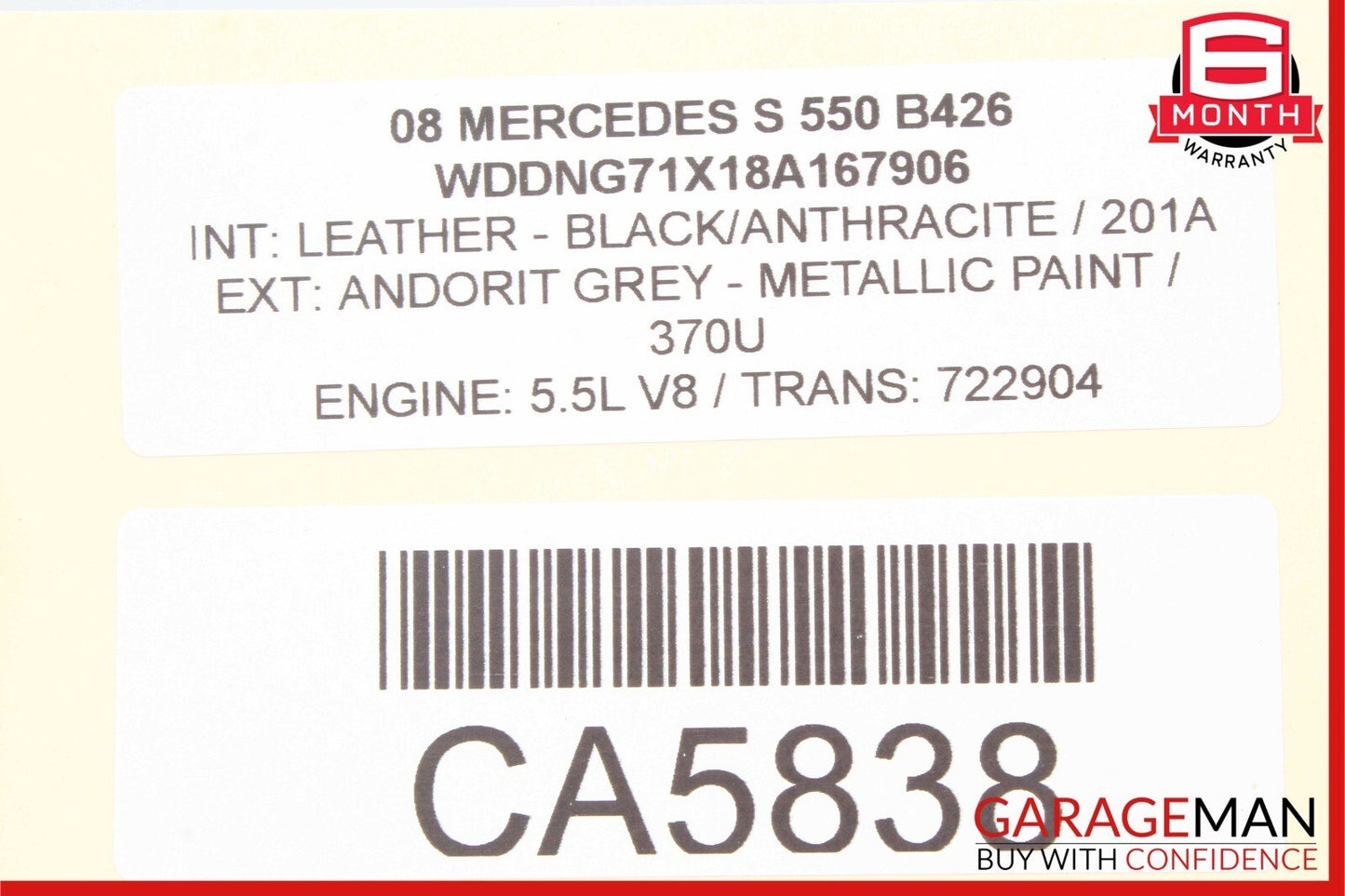 07-13 Mercedes W221 S550 S450 S600 Front Right Side Door Corner Speaker Cover