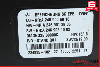 12-20 Mercedes W117 CLA250 SLK350 Hand Parking Brake Control Module Unit OEM