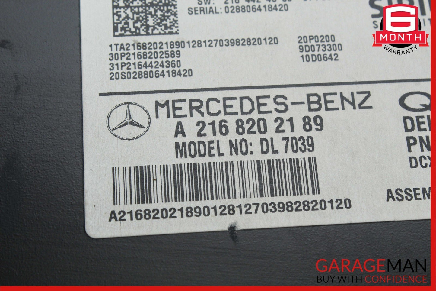 07-14 Mercedes W204 C300 GLK350 Sirius Satellite Radio Receiver Module Unit OEM