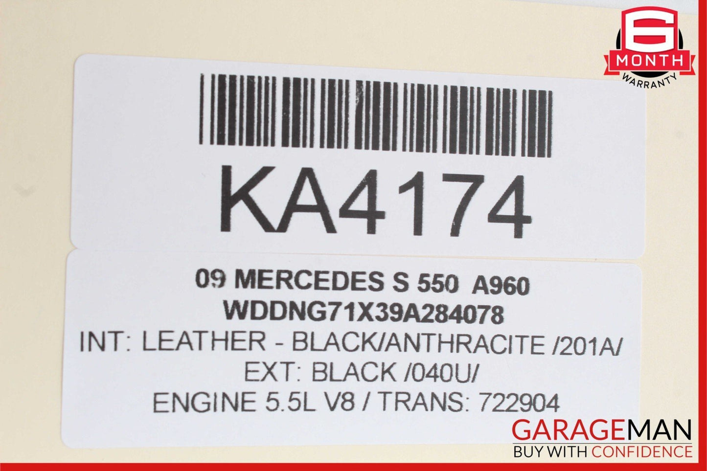 07-13 Mercedes W221 S400 S450 S550 CL550 CL600 Rear View Back Up Cam Camera OEM