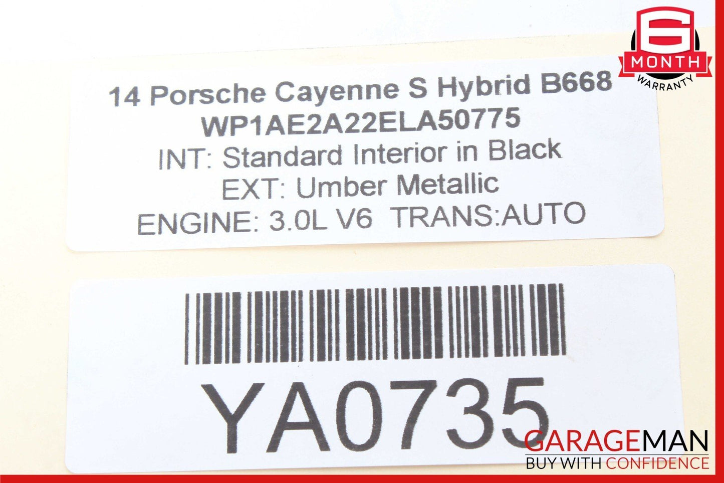 11-17 Porsche Cayenne 958 Hybrid S Front Right Side Lower Control Arm OEM