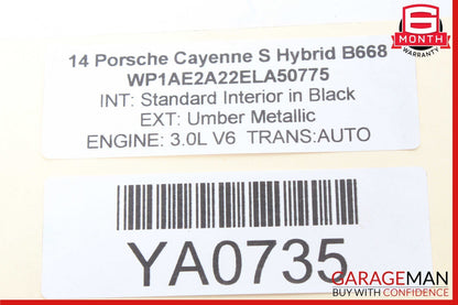 11-17 Porsche Cayenne 958 Hybrid S Front Right Side Lower Control Arm OEM