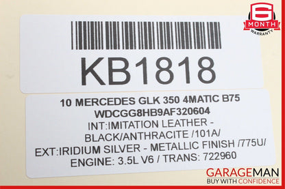 08-16 Mercedes X204 GLK350 E350 Top Roof Shark Fin GPS Radio Antenna Silver OEM