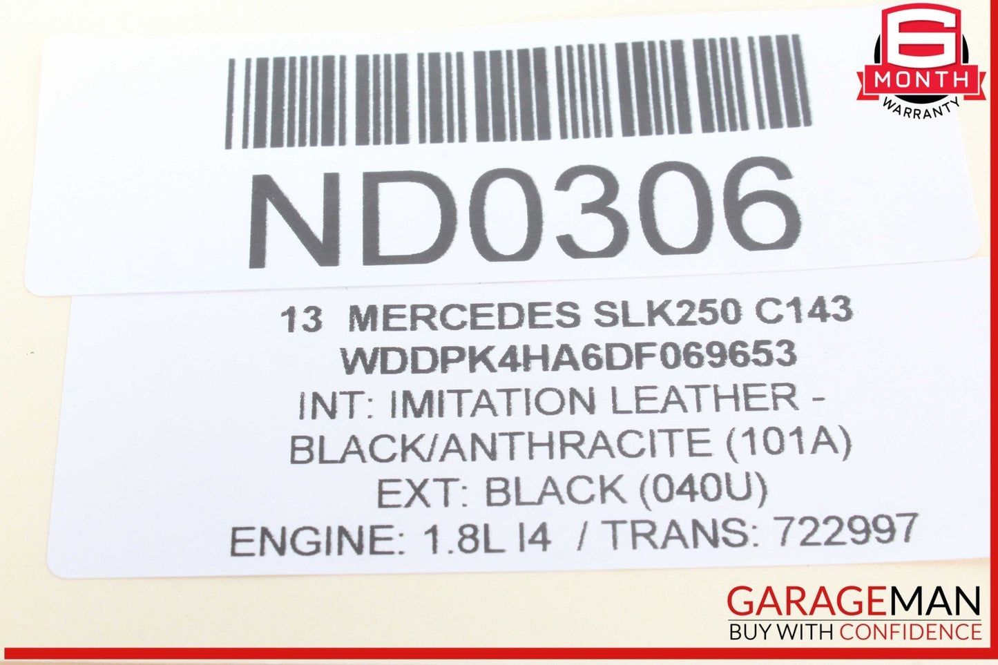 12-20 Mercedes R172 SLK250 SLK350 Front Top Roof Lock Latch Cylinder Set OEM
