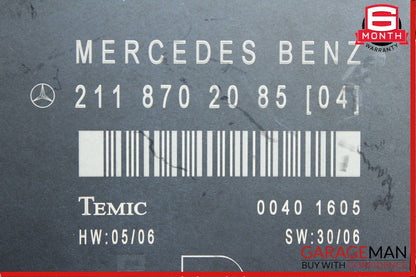 03-09 Mercedes W211 E350 E63 AMG Front Right Side Door Controller Module Unit