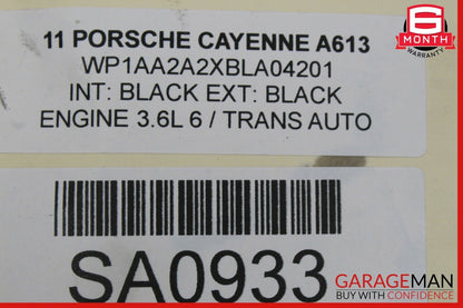 11-17 Porsche Cayenne 958 3.6L V6 AT Automatic Transmission Assembly OEM