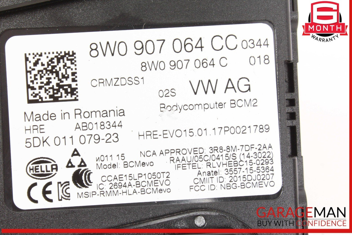 18-24 Audi S5 A5 BCM Body Comfort Control Module Unit 8W0907064CC OEM
