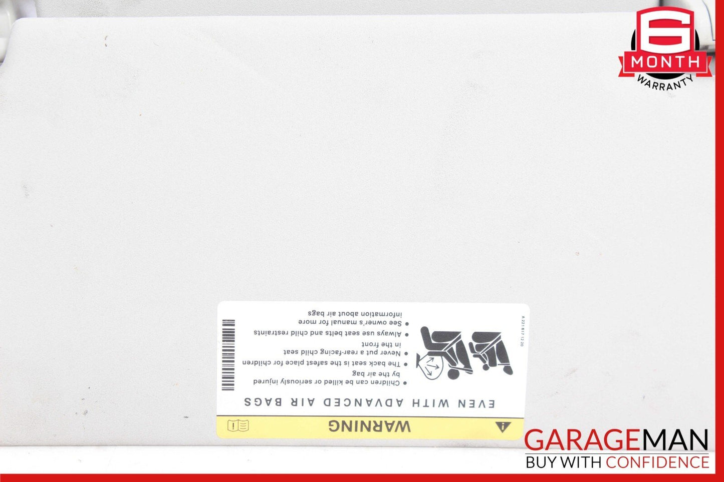 06-12 Mercedes X164 GL450 ML450 Front Right Side Sun Visor Sunvisor Cover Gray