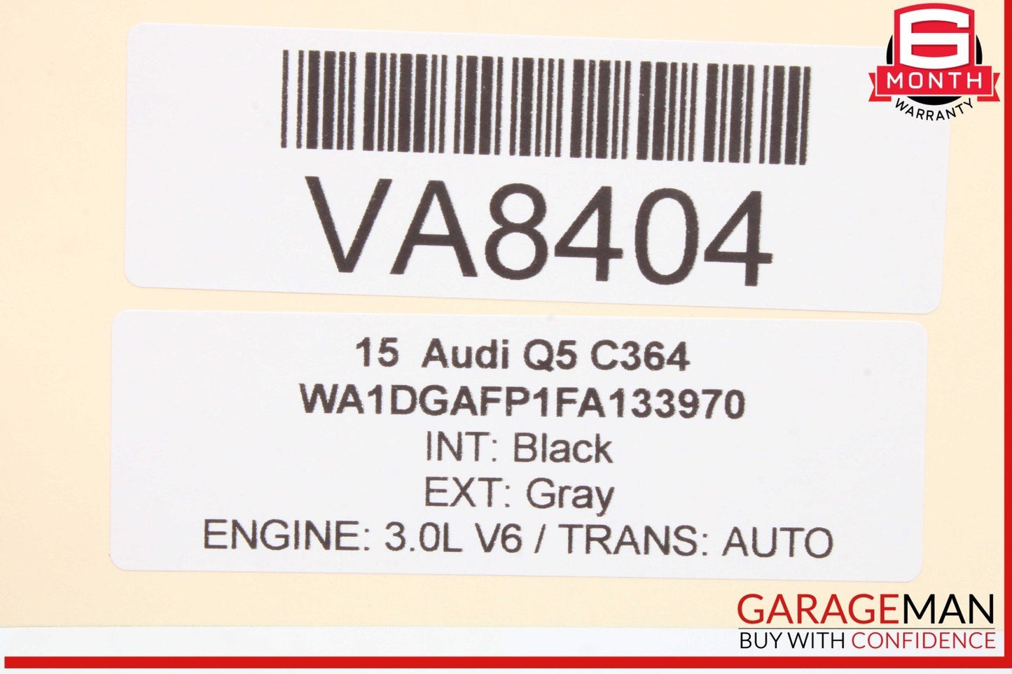 09-18 Audi Q5 SQ5 S6 Rear Left Driver Side Window Regulator Motor 8K0959811A OEM