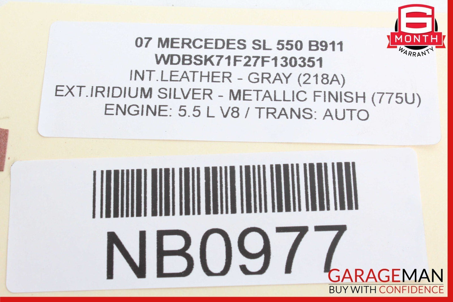 07-12 Mercedes R230 SL550 SL600 Sachs Rear Right ABC Hydraulic Shock Absorber