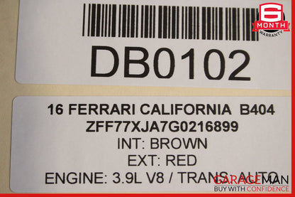 15-18 Ferrari California T Right Convertible Hard Roof Top Hinge OEM