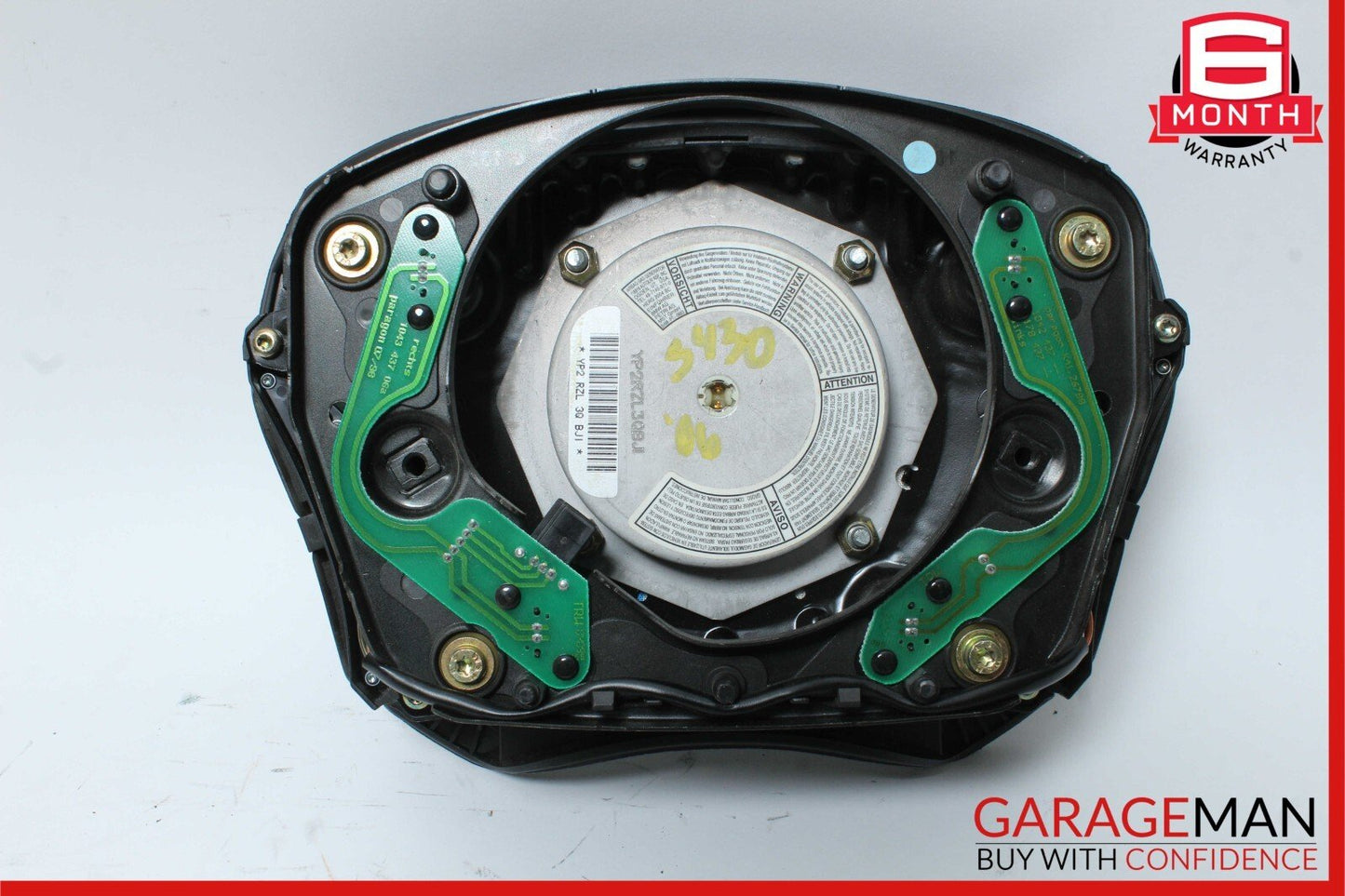 03-06 Mercedes W220 S430 CL500 CL55 Steering Wheel Air Bag Airbag Black OEM
