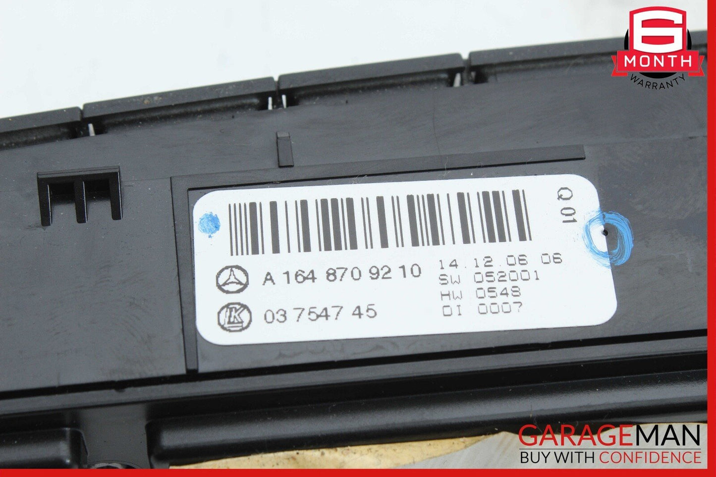 06-12 Mercedes X164 GL450 4MATIC Hazard Light Switch Control Panel OEM