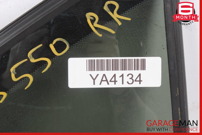 07-13 Mercedes W221 S550 S600 Rear Right Side Door Quarter Window Glass Tinted